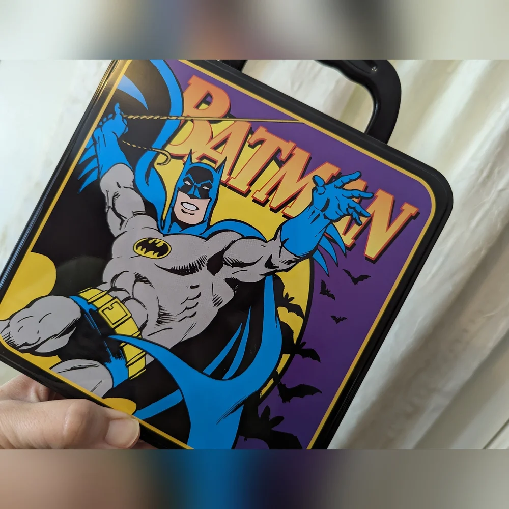 Batman square tin tote metal lunchbox - Picture 5 of 6